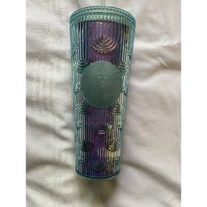 NEW Starbucks 2022 Iridescent Mermaid Scales Plastic Cold Cup Tumbler Venti 24oz